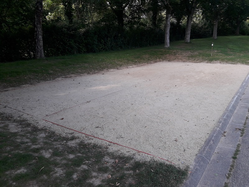 terrain pétanque grou beige jaune 0/8